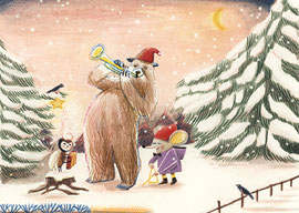 Weihnachtskarte, Challenge, Freie Arbeit 2022