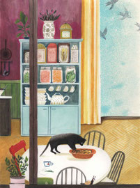 Einzelseite Vorlesebuch "Armer Schwarzer Kater", Monika Feth,cbj Penguin Random House, 2021