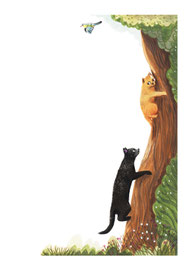 Viertelseite Vorlesebuch "Alle Pfoten voll zu tun", Monika Feth,cbj Penguin Random House, 2022