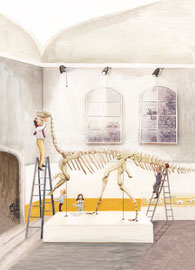 Einzelseite Kinderbuch "Franz und Theresa", Justina Bauer, Knesebeck Verlag, 2024