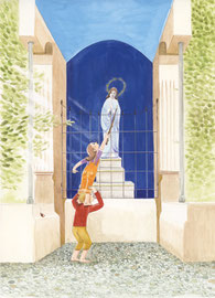 Einzelseite Kinderbuch "Franz und Theresa", Justina Bauer, Knesebeck Verlag, 2024