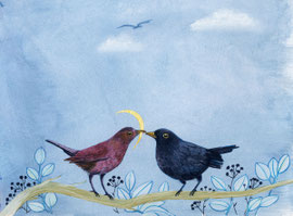 Doppelseite Detail Bilderbuch "Opa ich kann Hummeln zähmen", Monika Feth, cbj Penguin Random House, 2023