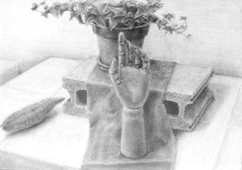 I.Kさん作 静物デッサン