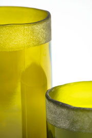 B59 - dettaglio coppia bicchieri da vino con smerigliatura superiore - capienza varia