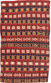 13. Gadjari Kilim, Usbek, Circa 1900, 231 x 128 cm