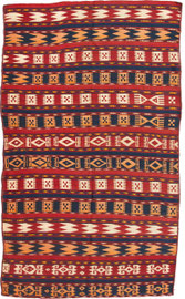13. Gadjari Kilim, Usbek, Circa 1900, 231 x 128 cm