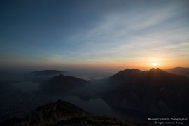 aspettando il tramonto dal Monte Coltignone
