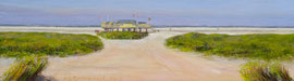 º Strandpaviljoen, o/a/p, 34x10cm