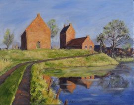 º Ezinge, na de winter, o/p, 36x28cm