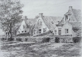 º Schier, Langestreek, potlood, ca. 15x18cm