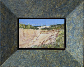 'Grote Duinpan', miniatuur, a/p, 8,7x5,5cm