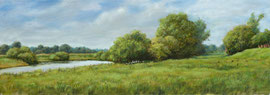 Bij Lehe, Eemsarm, o/a/p, 69x24cm 