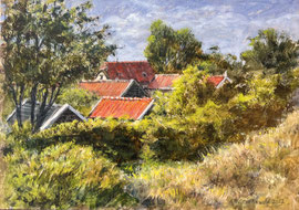 Bij de Torenvlakte, o/a/mar, 30x21cm
