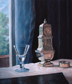º Stilleven bij raam, o/a/p, 30x35cm