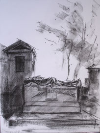 Parijs, Cimetiëre Montmartre, krijt, ca. A3, 2006