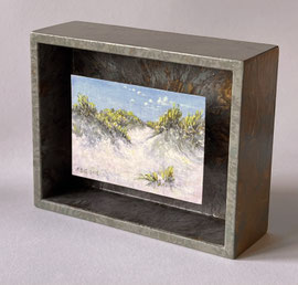 - Duintjes, voor in de koffer, o/a/mar, 7,3x5,1cm, in gekleurde baklijst.