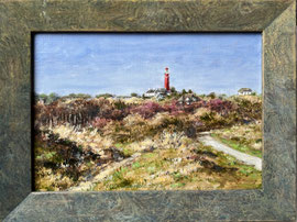 º Torenbinnenpad met vuurtoren, winter, o/a/mar, 26x16cm 