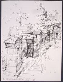 Parijs, Cimetiëre Montmartre, stift, 2006