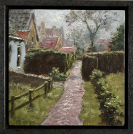 º Langestreek om de Noord 8, regenachtig, o/p, 20x20cm