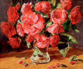 Rozen in de zon, a/p, 61x50cm