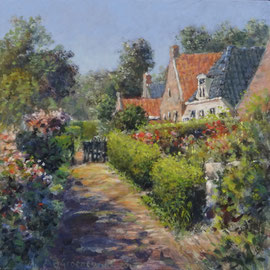 º Straatje 'Vierhuizen', o/a/p, 20x20cm