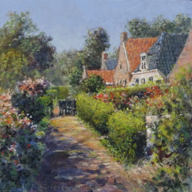 º Straatje 'Vierhuizen', o/a/p, 20x20cm