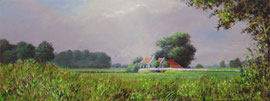 º Aduarderzijl, zware zomerlucht, o/a/p, 63,5x24cm