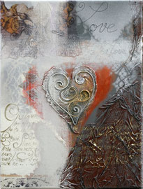 "Coeur" - 40 x 50 cms - 380€