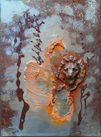  "Drop lion" - 26,5 x 35 cm - 230€ actuellement encadré