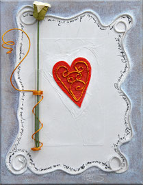 "Un coeur" - 27 x 35 cm -  210€