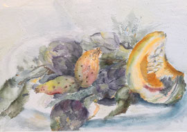 Aquarell, Herbst, ca. 40x60