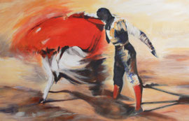 Torero IV, 100x70, Acryl auf Leinwand