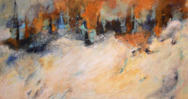 Apokalypse, 190x100, Acryl, Spachtelmasse auf Leinwand
