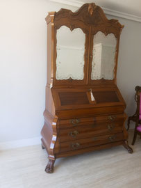 Restauración de mueble con alzada holandés. Siglo XIX.