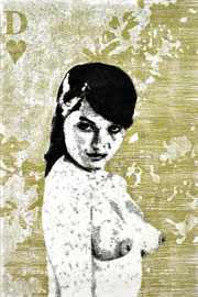 Asta Rode, Aus der Serie Naked Truth, je 70 x 100 cm, Öl auf Aquarellpapier, 2011 - 2012