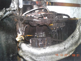 Incendio por impacto de rayo en el pararrayos de un centro de telecomunicaciones