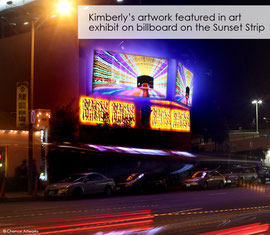 Kimberly's photos featured in art exhibit on LED billboard on the Sunset Strip