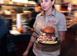 Employee working for Blake's Place Restaurant.