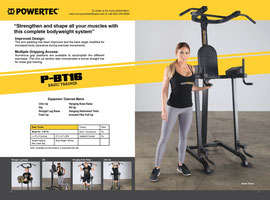 Product Catalog design for Powertec Fitness 