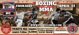 Flyer for Fight Club OC - Front
