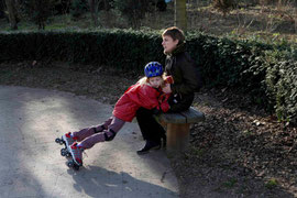patins et câlin