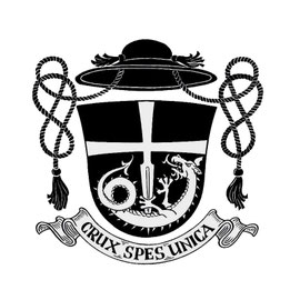 Priesterwappen S., Aquarellfarben auf weißem Karton