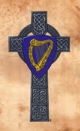 Wappen Irlands auf Hochkreuz