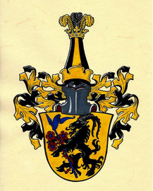 Familie M., Aquarellfarben auf marmoriertem Papier; Neustiftung