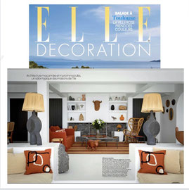 Elle Decoration , Dominique Pouchain, céramiste dans magazine de décoration 