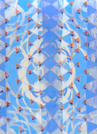 ANNA SLOBODNIK "O.T." ZYKLUS TEPPICH 250 X 180 CM MISCHTECHNIK AUF LEINWAND 2016
