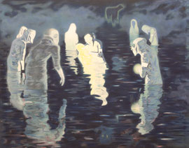TING ZHANG   BAPTISM  2014    ÖL AUF CANVAS   160 x 190 CM 