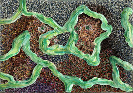 Nicolas Lillo   "Green Light"  60 x 70 cm  oil on canvas  2019