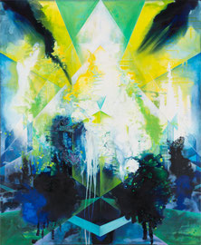 Tanja Hehmann  Wahrmacher (Enklave II)   2014 Acryl und Öl auf Leinwand 170 x 140  cm