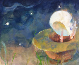 YOOJIN CHANG    A SOMMER NIGHT  2013    ÖL AUF CANVAS   50 x 60 CM